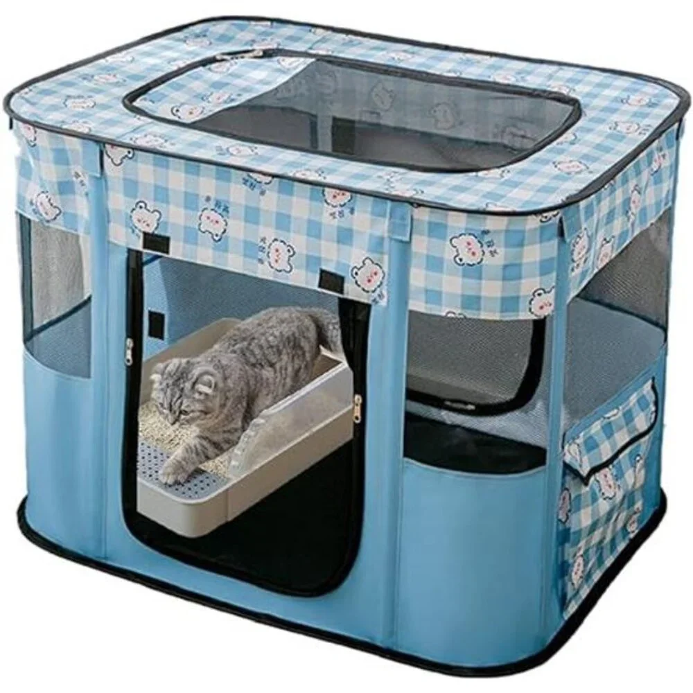 Portable Foldable Pet Playpen Collapsible Crates Kennel Playpen for Dog cat